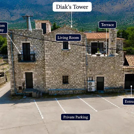בית נופש Diaks Tower Sunset Sea View Mani